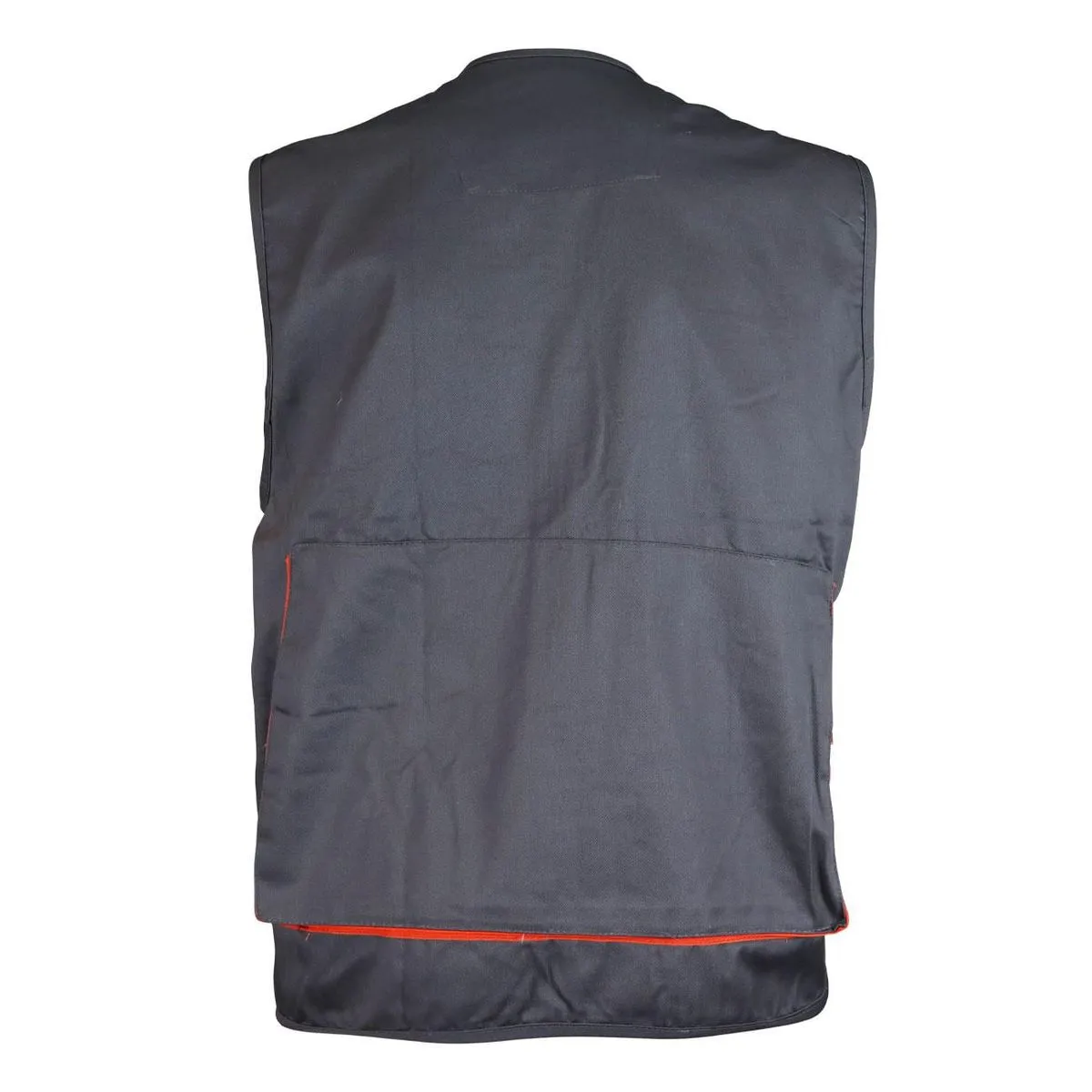 Chaleco Geólogo Gabardina Gris/Naranjo 2
