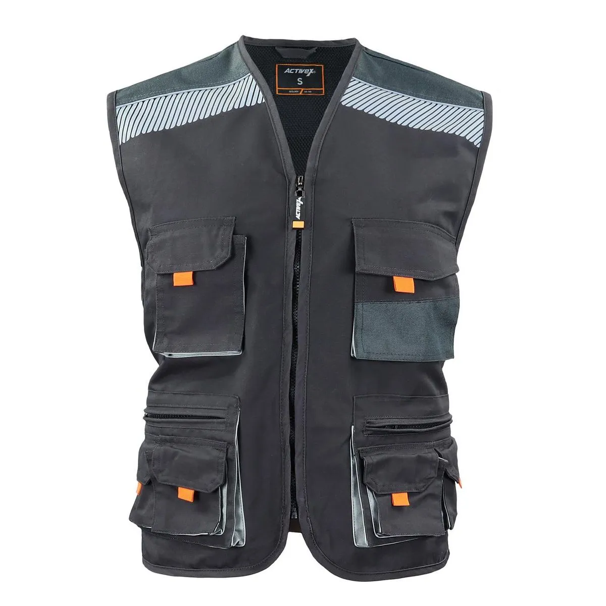 Chaleco Geólogo Gris-Negro XR-100 1