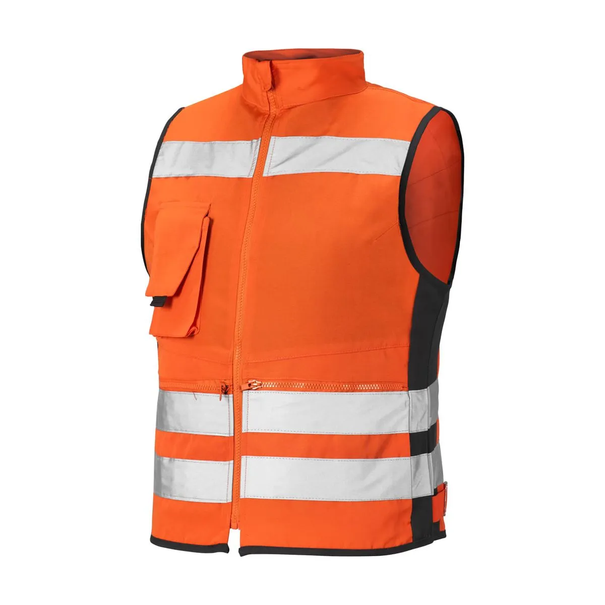 Chaleco Geologo Activex Canvas Naranjo Mujer Reflectante 360° 1
