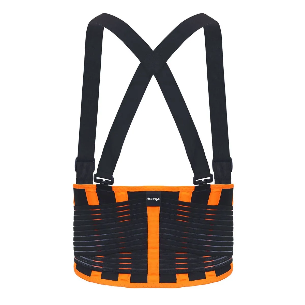 Faja Activex de Soporte Lumbar Naranjo Negro 2