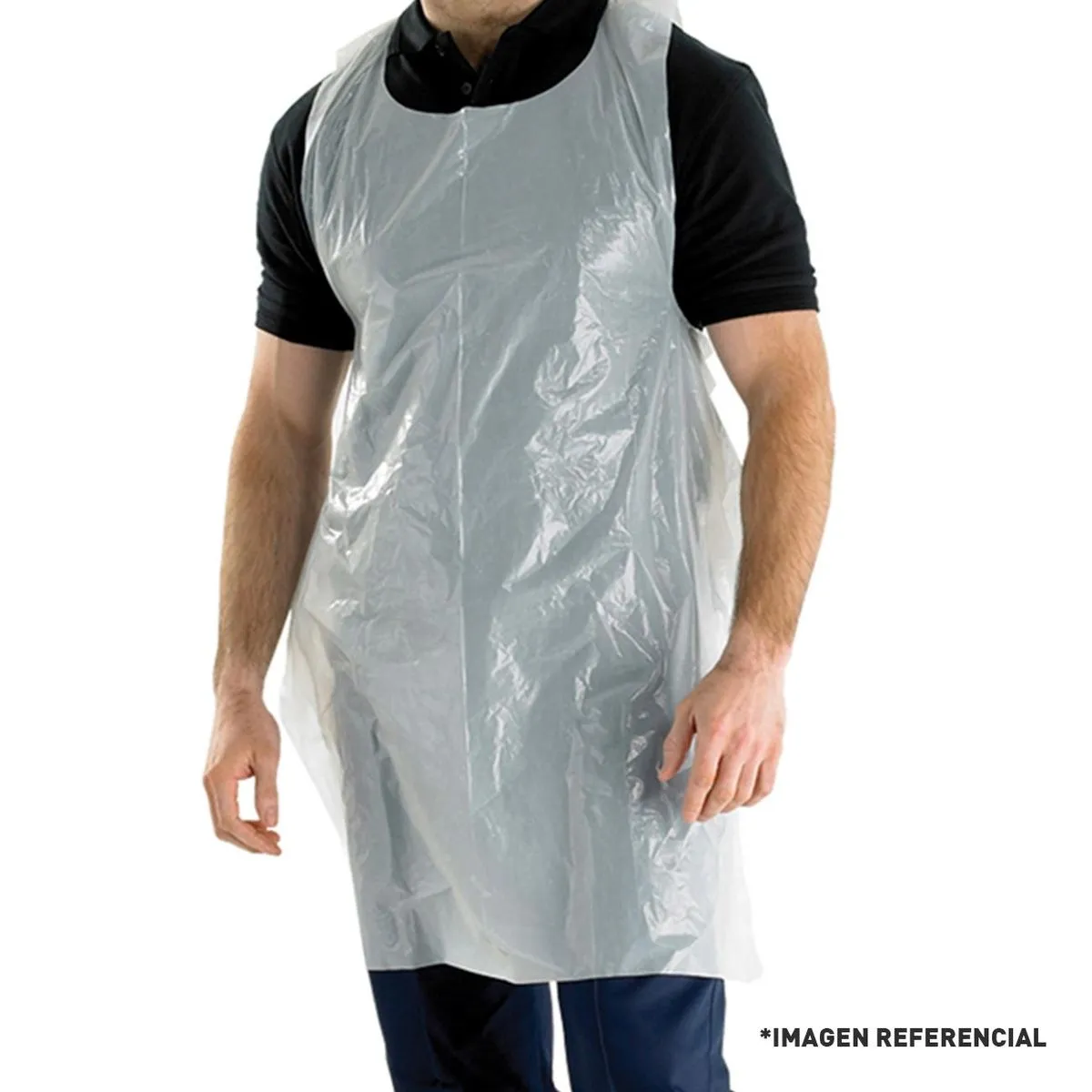 Pechera Desechable Plástica HDPE Bolsa 100 Unidades 1