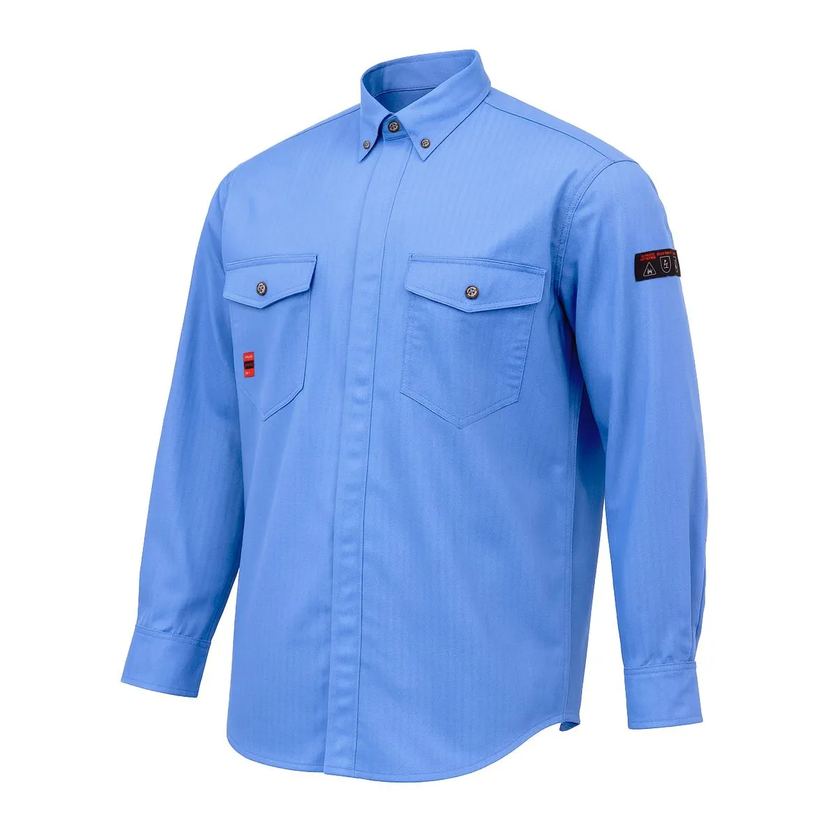 Camisa Ignifuga Antiestática FRST NFPA 13034 Celeste Absolute Fire 3
