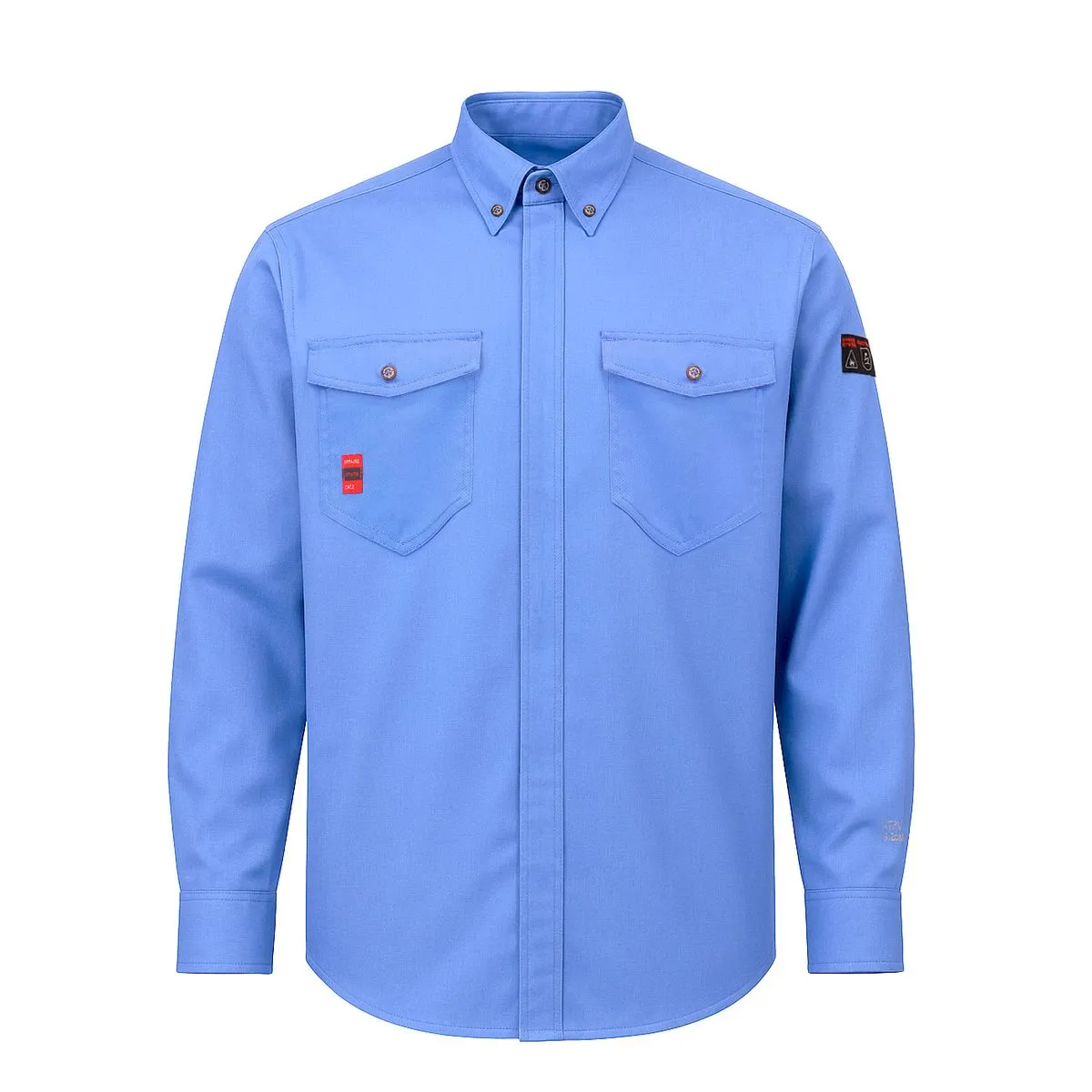 Camisa Ignifuga Antiestática FRST NFPA 13034 Celeste Absolute Fire 1