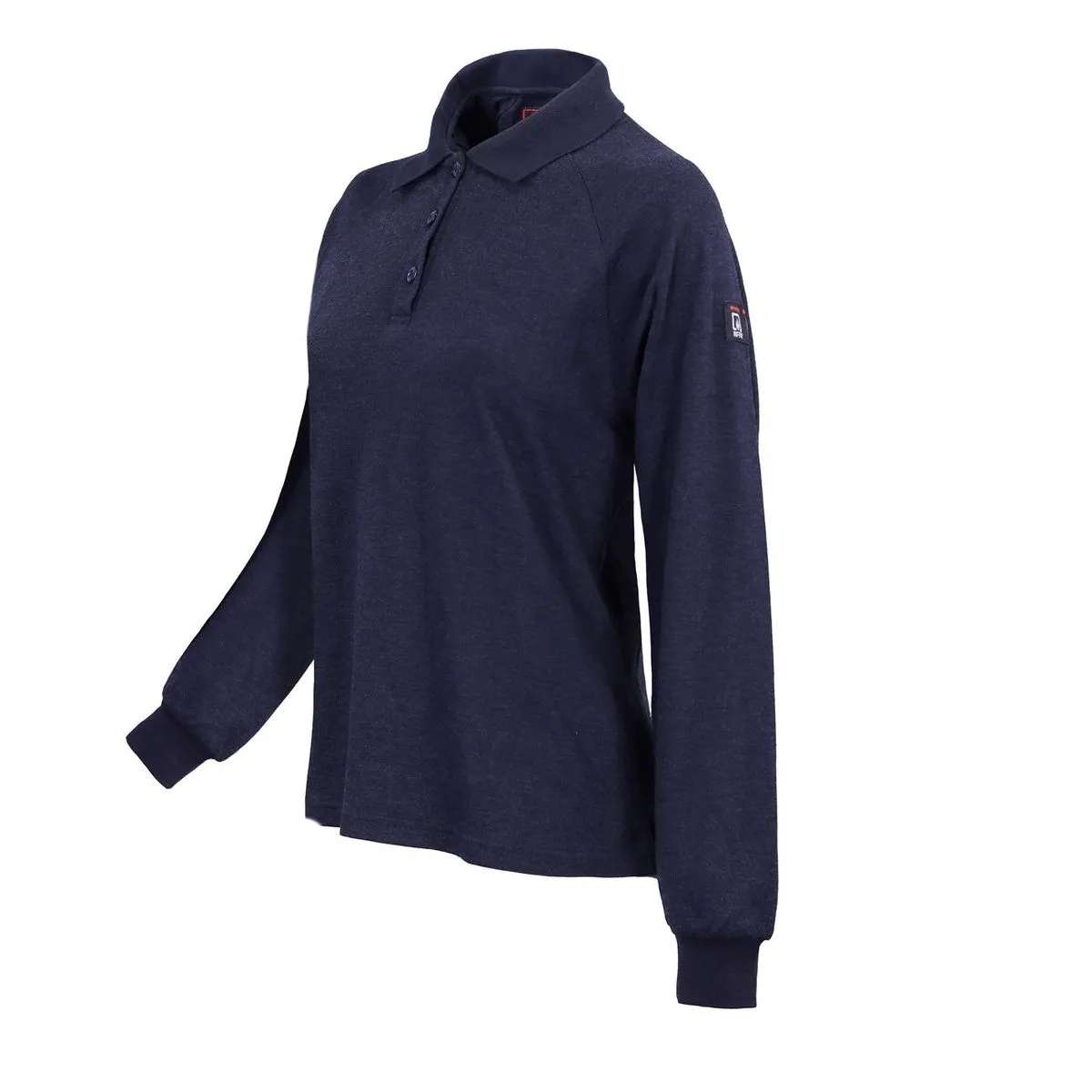 Polera Ignifuga Absolute Fire Antiestatica FRPST NFPA Azul Mujer 1