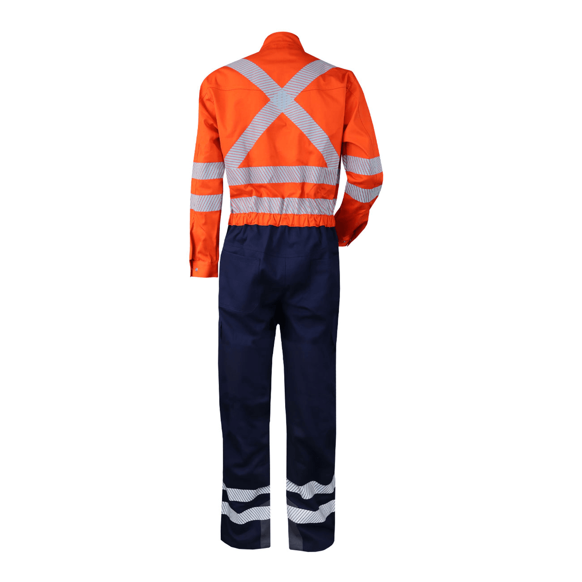 Overol Ignífugo Antiestático Naranja-Azul 2