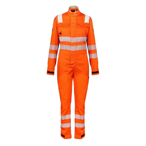 Overol Ignífugo NFPA 13034 Mujer Naranja/Beige