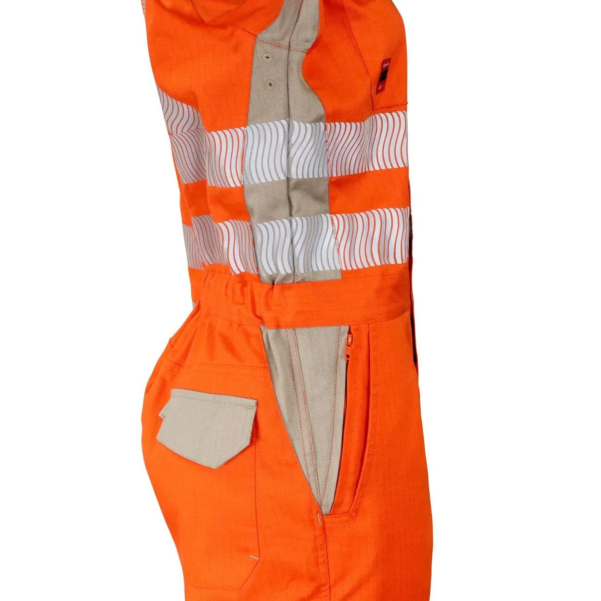 Overol Ignífugo NFPA 13034 Mujer Naranja/Beige 3