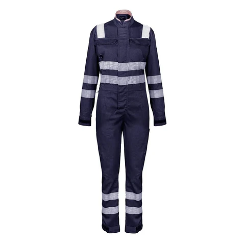 Overol Ignifugo Absolute Fire Antiest. FRCT NFPA 13034 Mujer Azul/Beige