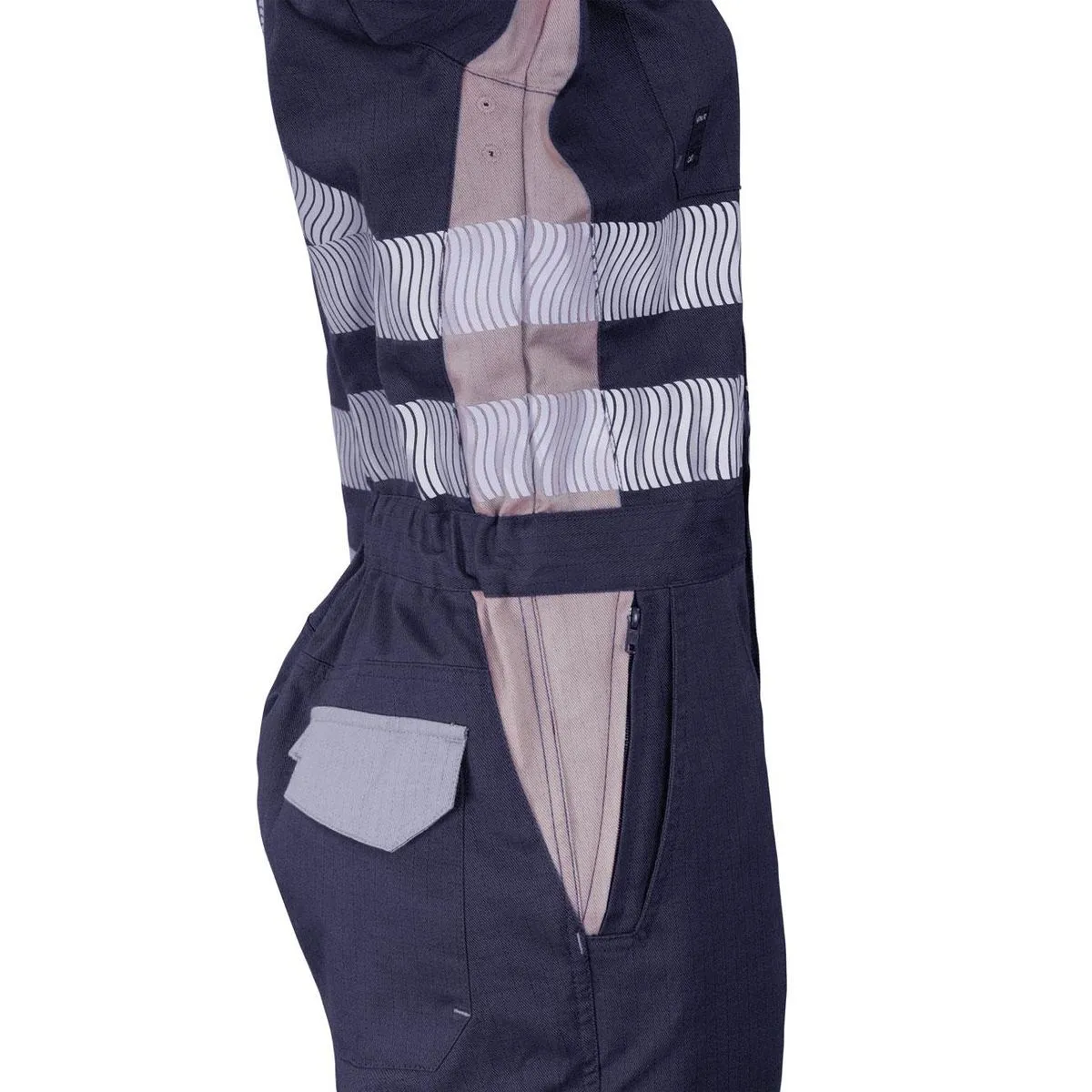 Overol Ignifugo Absolute Fire Antiest. FRCT NFPA 13034 Mujer Azul/Beige 3