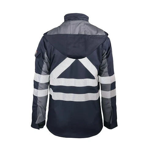Parka Ignifuga Absolute Fire Antiestática FRWJT NFPA 13034 Azul Marino