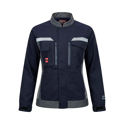Chaqueta Slack Ignífuga NFPA + 13034 Azul Marino Mujer