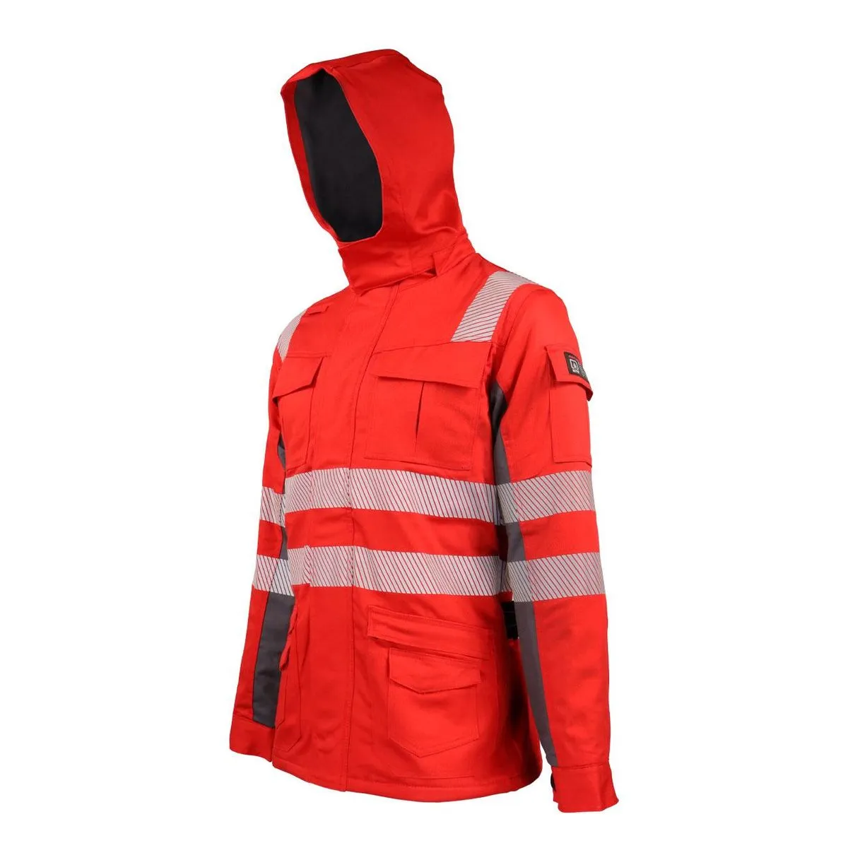 Parka Ignifuga Absolute Fire Antiestática FRWJT NFPA 13034 Roja 3