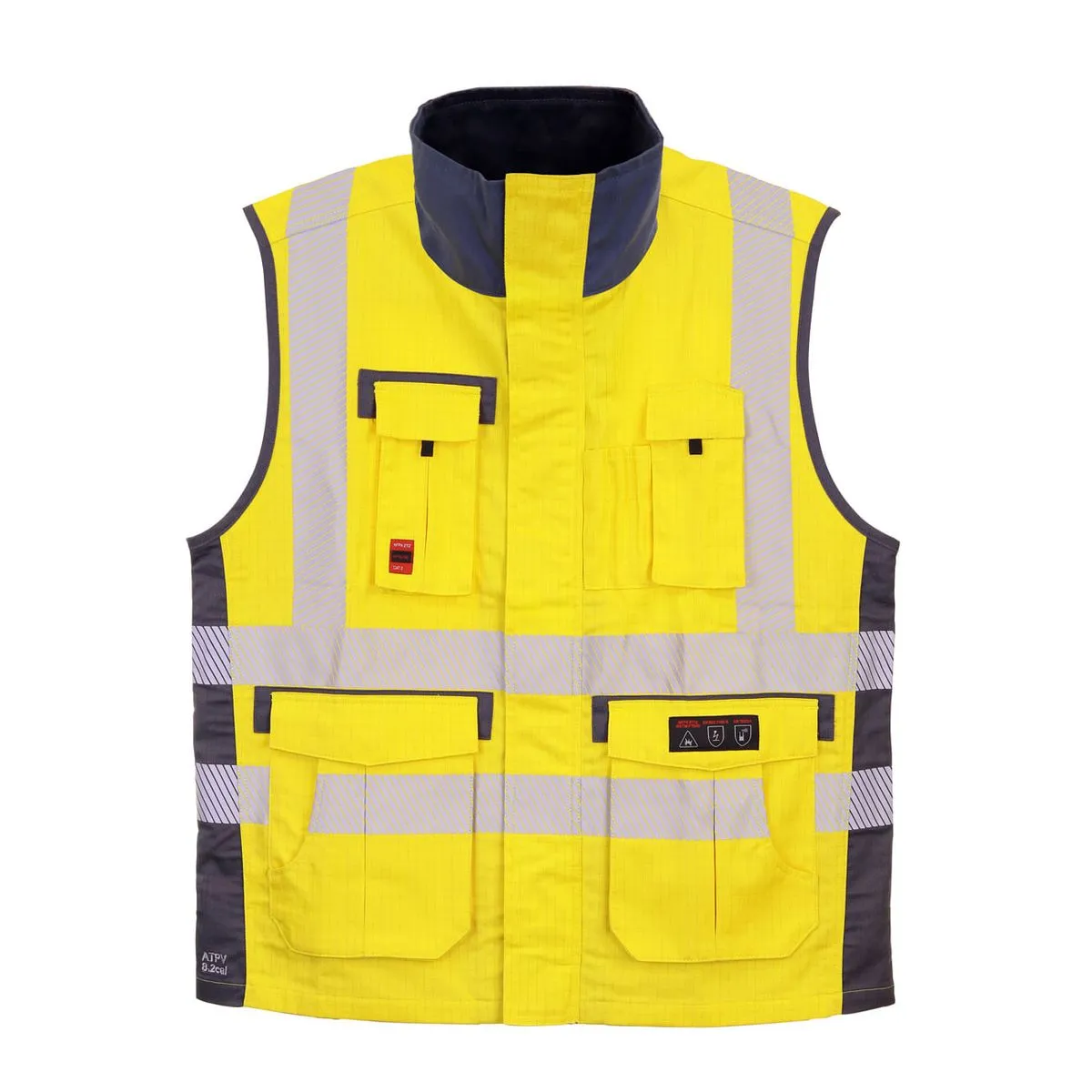 Chaleco Geologo Ignifugo Absolute Fire FRSVT NFPA 13034 Amarillo 1