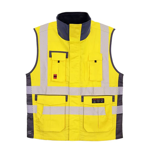 Chaleco Geologo Ignifugo Absolute Fire FRSVT NFPA 13034 Amarillo