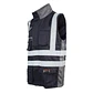 Chaleco Geólogo Ignífugo + NFPA 13034 Azul Marino-Gris - Miniatura 2