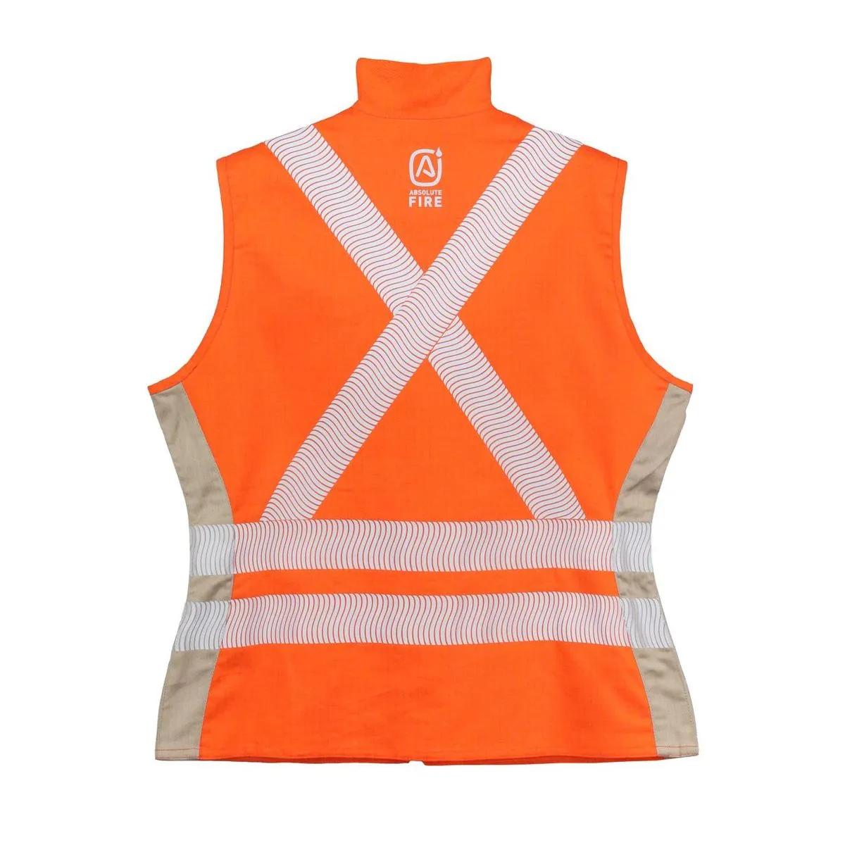 Chaleco Geologo Ignifugo Absolute Fire FRSVT NFPA 13034 Mujer Naranjo – Beige 2