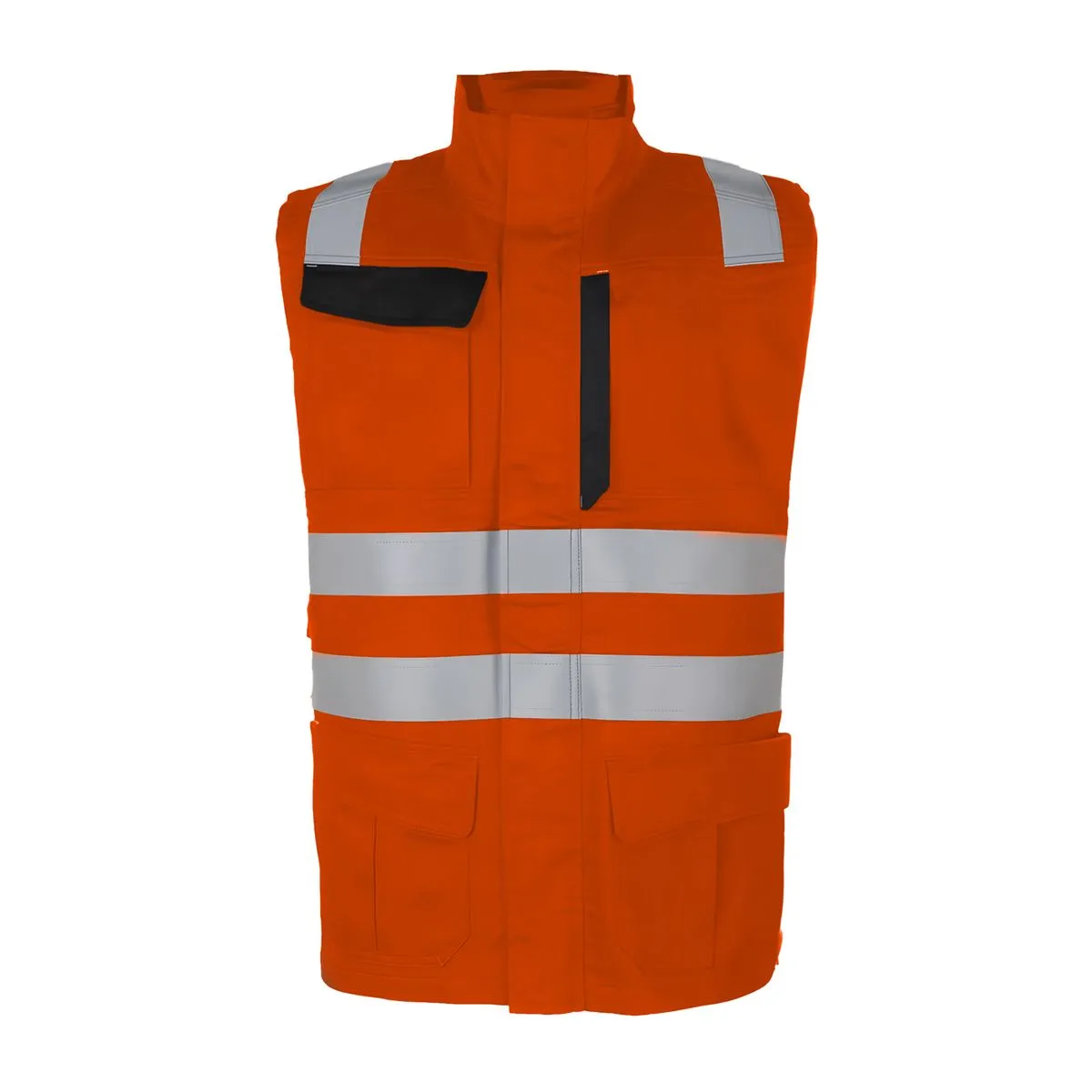 Chaleco Geologo Ignifugo Absolute Fire EN11612 + AS 9,5cal Naranjo 1