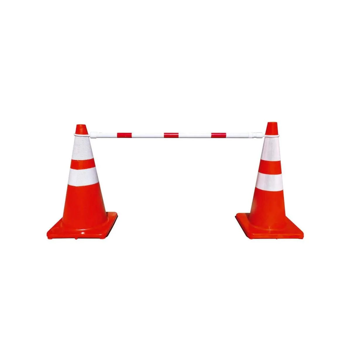 Barra conectora de conos Roja/Blanca extensible 1-2 Mts. 1