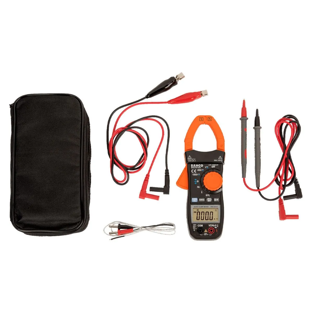 Pinza Amperimétrica Digital True RMS 1000 A CA/CC 2