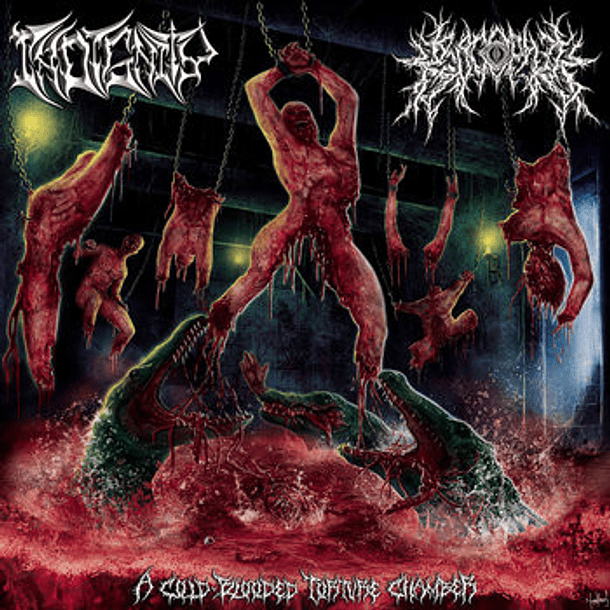 CD - INDIGNITY / KROCOPHILE - A Cold-Blooded Torture Chamber SPLIT 