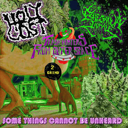 CD - HOLY COST / BILE GANJA INHALE / TRASH HUNTERS FROM OUTER SPACE – Some Things Cannot Be Unheard 3 WAY SPLIT
