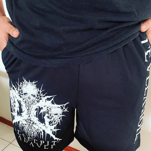 DECREPIT CADAVER - Revelations SHORTS WHITE L /XL /2XL