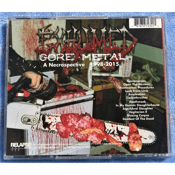 2CD - EXHUMED - Gore Metal - A Necrospective 1998​-​2015 4