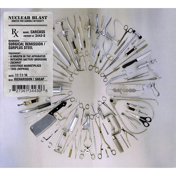 CD DIGI  - CARCASS - Surgical Remission / Surplus Steel EP