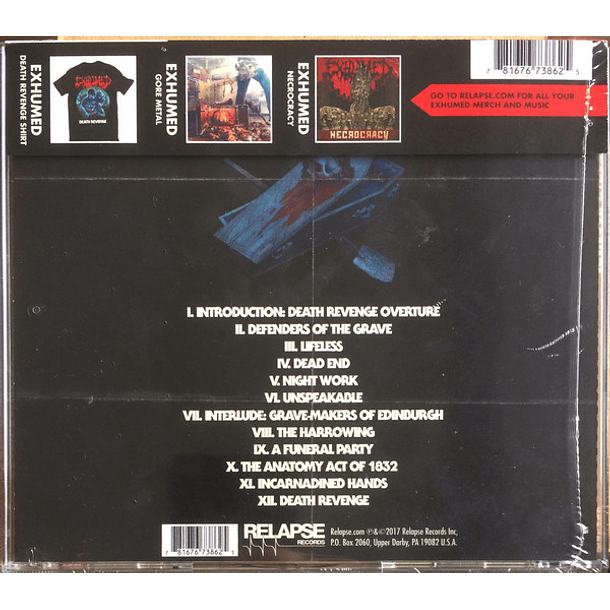 CD - EXHUMED - Death's Revenge  2