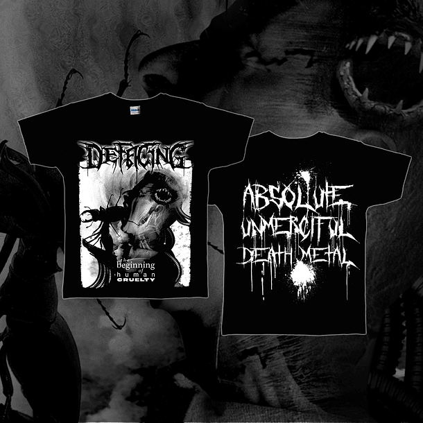 DEFACING  The Beginning Of Human Cruelty Shirt M / L