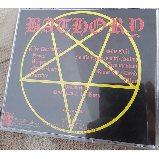 CD - BATHORY - Bathory - COPIAR