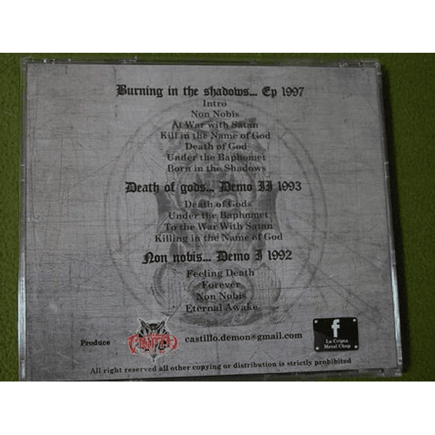 CD EXECRATOR Demos 1992 - 1997 3