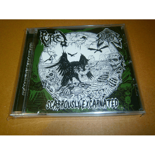 SPLIT CD PUTRED / ERUPTIVE Scabrously Excarnated