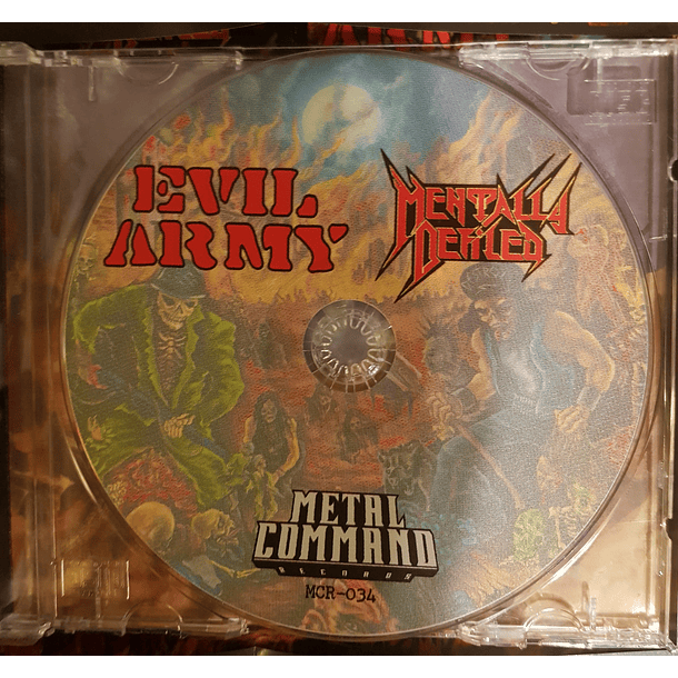 SPLIT CD MENTALLY DEFILED / EVIL ARMY Defiled Army 3