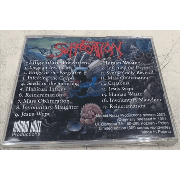 CD SUFFOCATION Effigy of the Forgotten + Human Waste