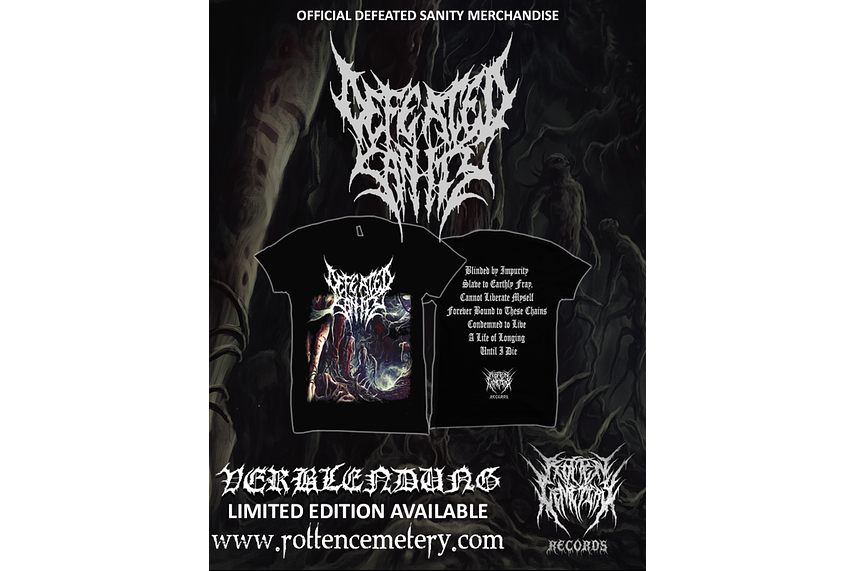 DEFEATED SANITY "Verblendug" Shirts are out now!