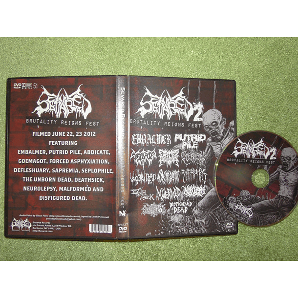 SEVARED RECORDS - Brutality Reigns Fest DVD