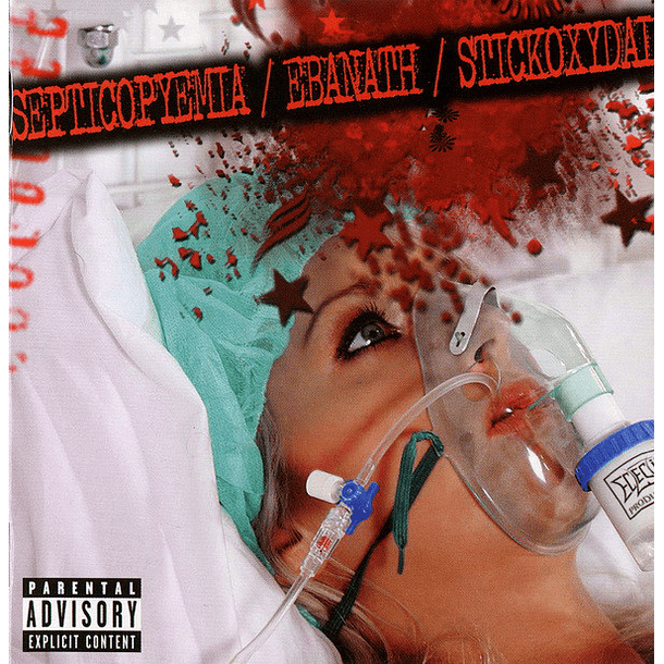 SEPTICOPYEMIA / EBANATH / STICKOXYDAL ‎– Hungry Asses / Girlfriend For Barbecue / Meat Cutting Floor SPLIT CD