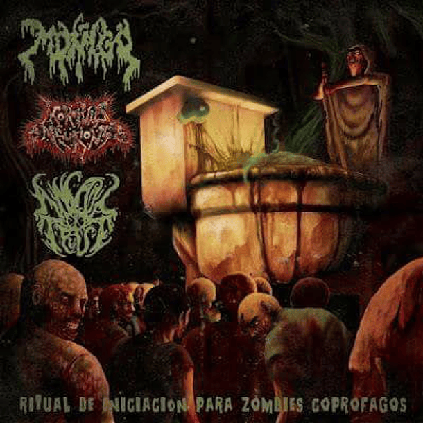 MOÑIGO / MORTUUS NEURONS / ANAL TRUE - Ritual De Iniciacion Para Zombies Coprofagos 3 WAY SPLIT CD