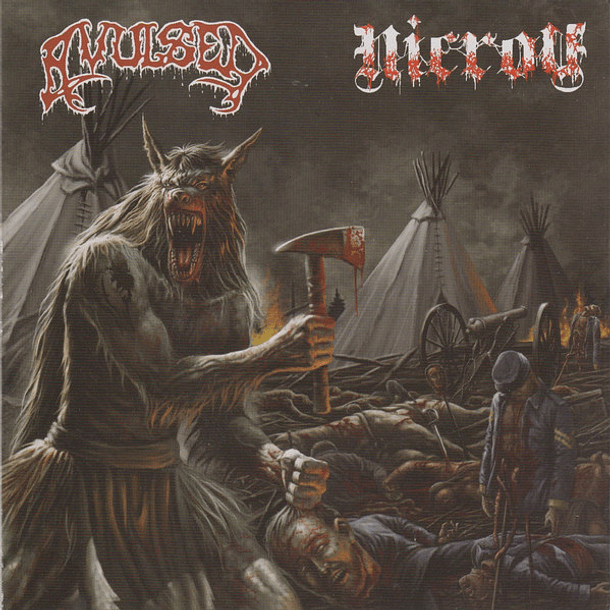AVULSED / NICROV - Lycanthropic Carnage SPLIT CD