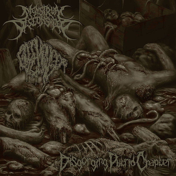 MENSTRUAL DISCONSUMED / GOREMONGER - Disgorging Putrid Chapter SPLIT CD