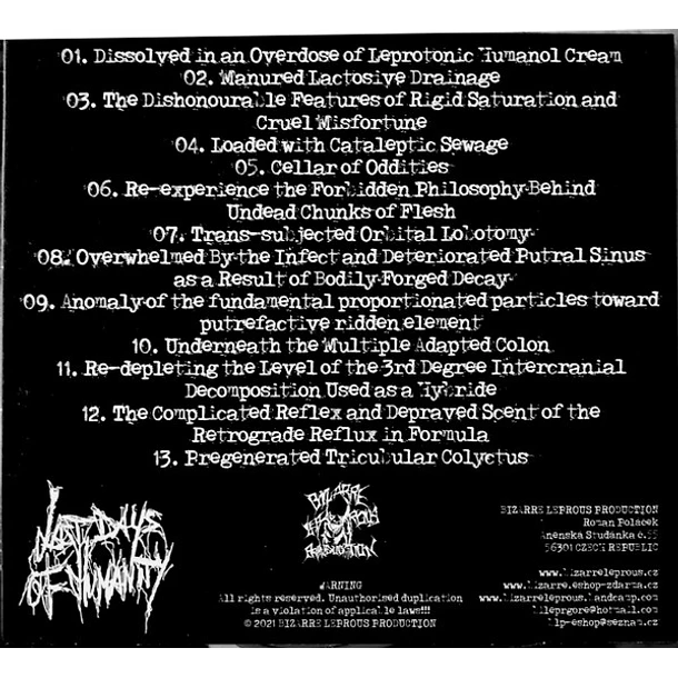 DIGI CD LAST DAYS OF HUMANITY The Complicated Reflex And Depraved Scent Of... 2