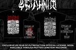 CENOTAPH 25 Years of Putrefaction Shirts are shipping now!