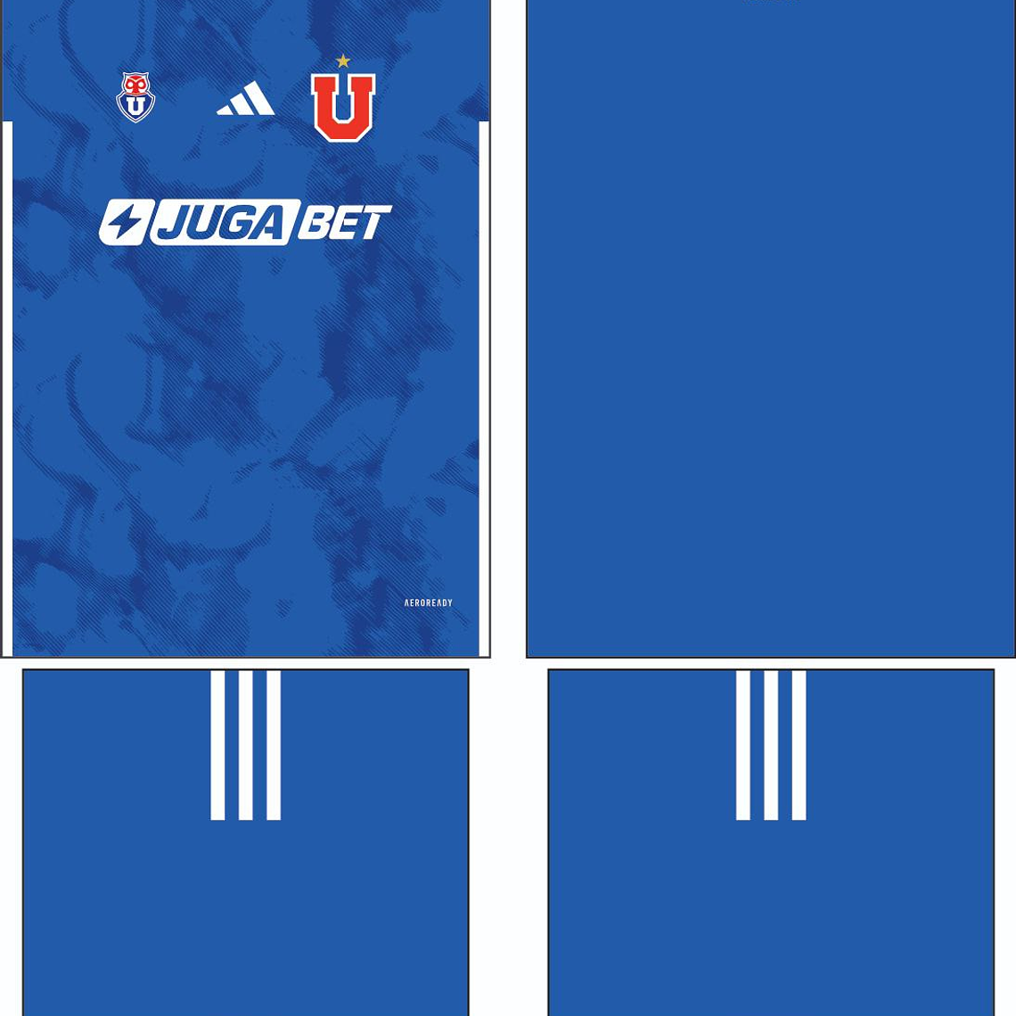 Arte Vetor Camisa Universidad Chile Local 2024 1