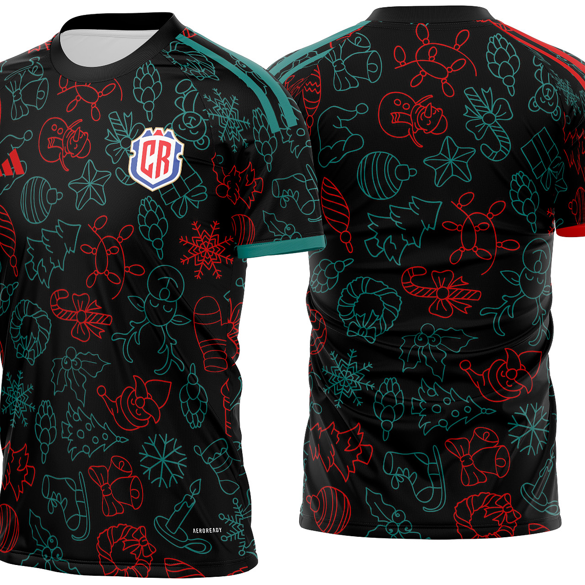 Arte Vetor Camisa Costa Rica Natal Concept 2024 1