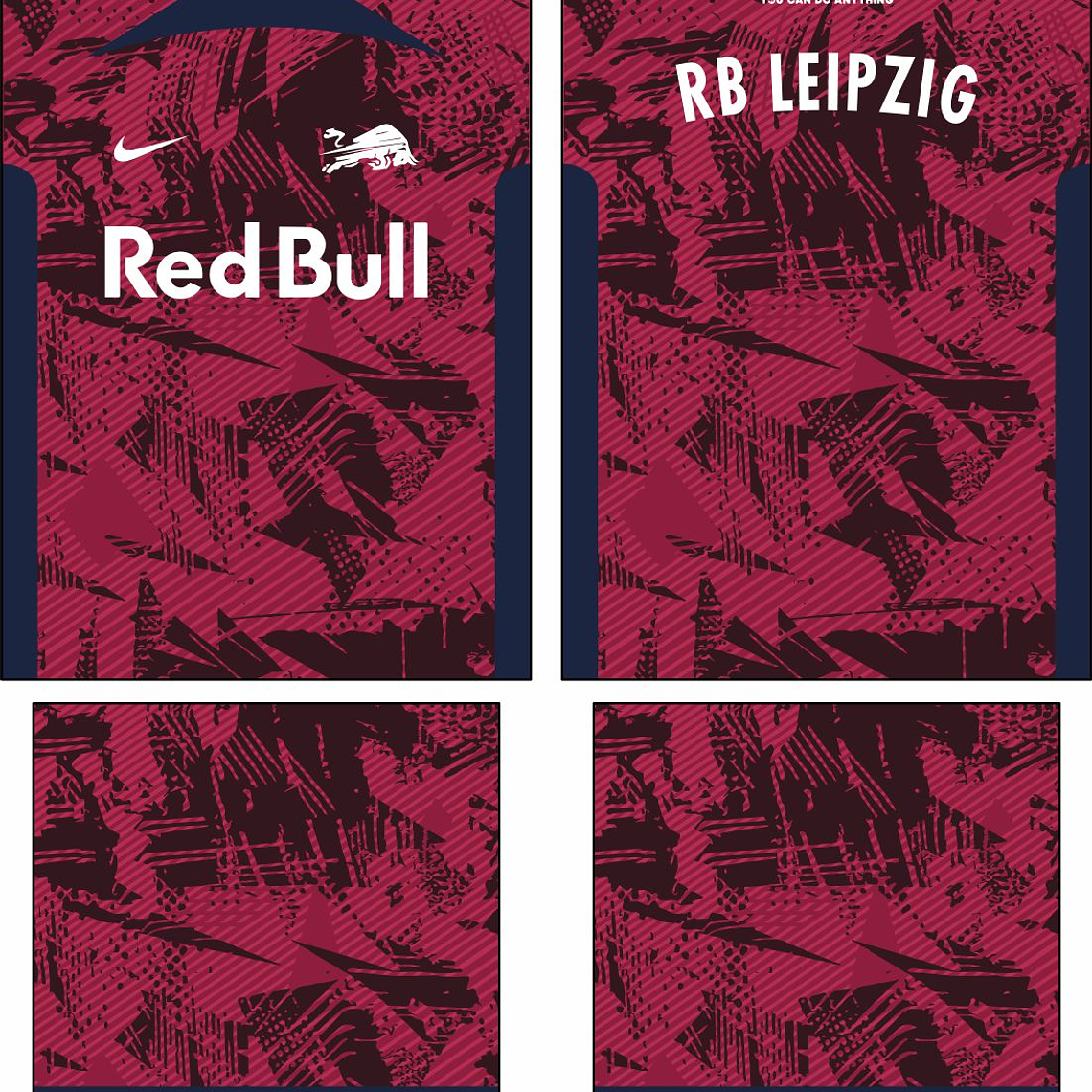 Arte Vetor Camisa RB Leipzig Concept 2025 1