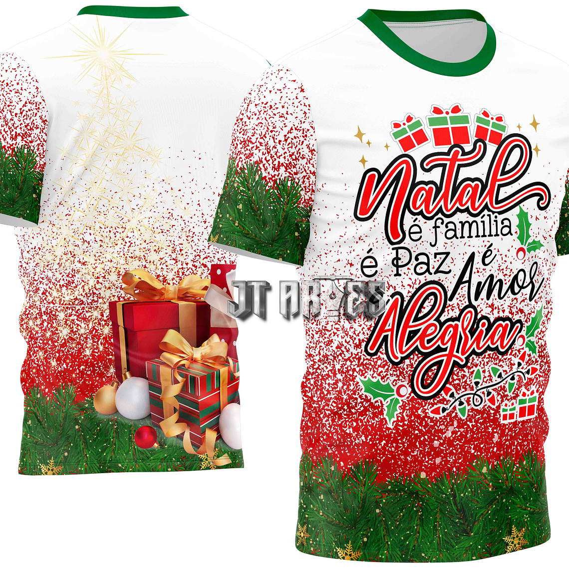 Arte Vetor Camisa Natal Mod-26 1