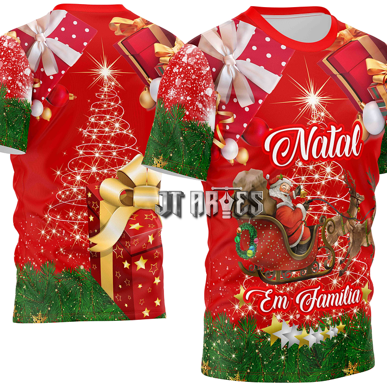 Arte Vetor Camisa Natal Mod-4 1