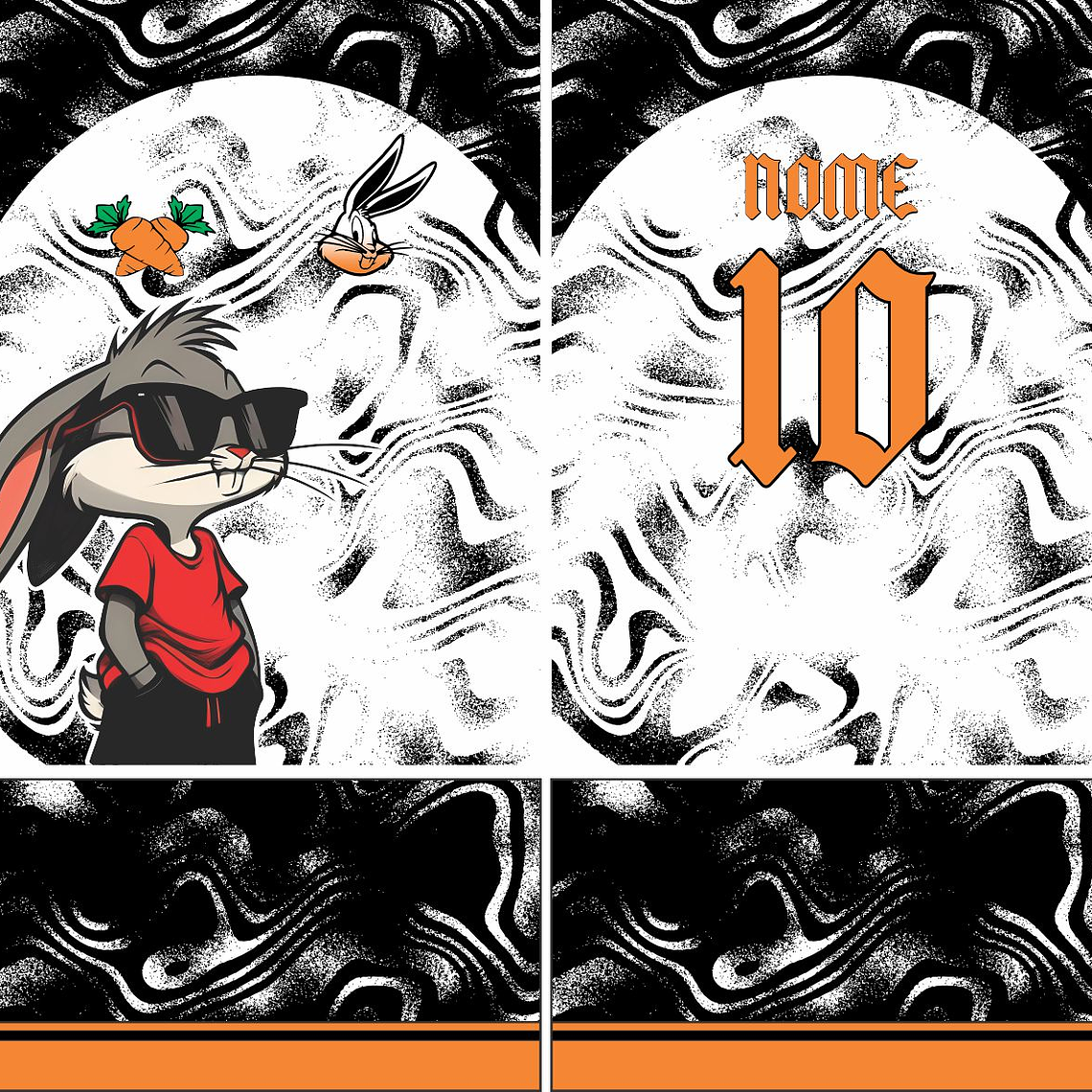 Arte Vetor Camisa Interclasse Pernalonga Mod-697 1