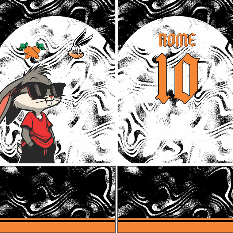 Arte Vetor Camisa Interclasse Pernalonga Mod-697 1